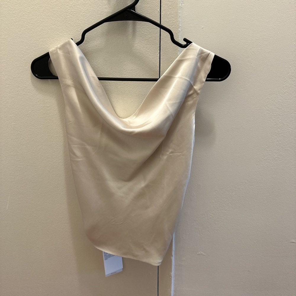 NWT Abercrombie Satin Cowl Neck Top